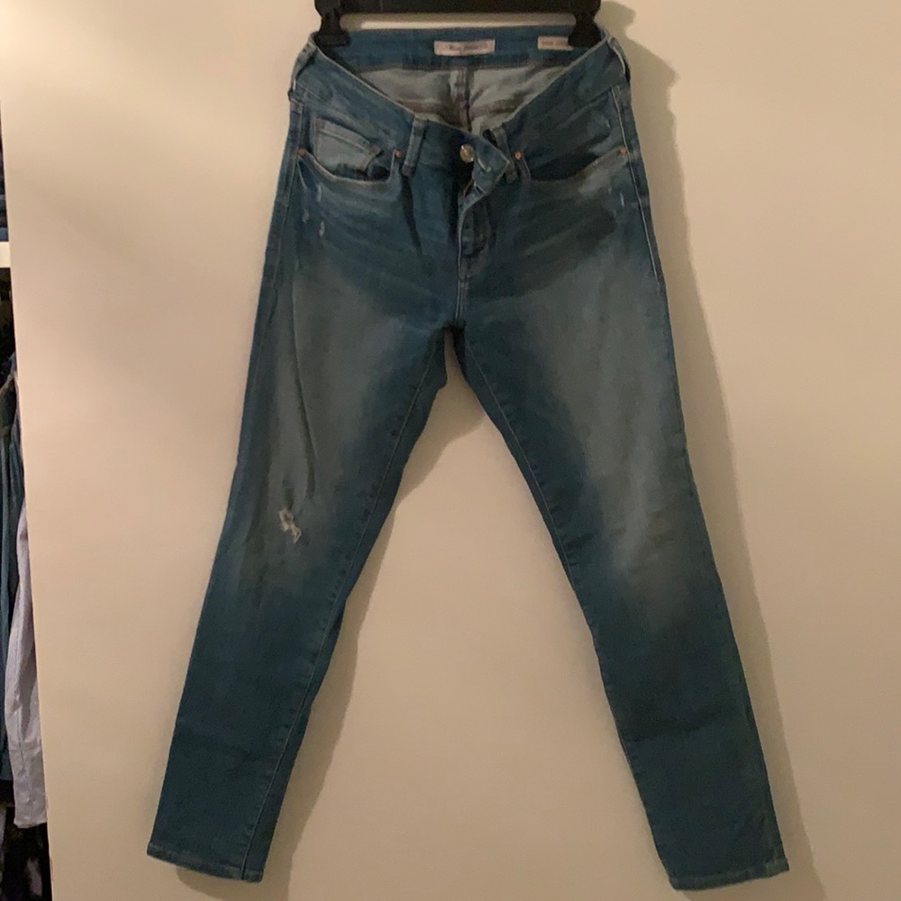 Mid-rise slim ankle jeans